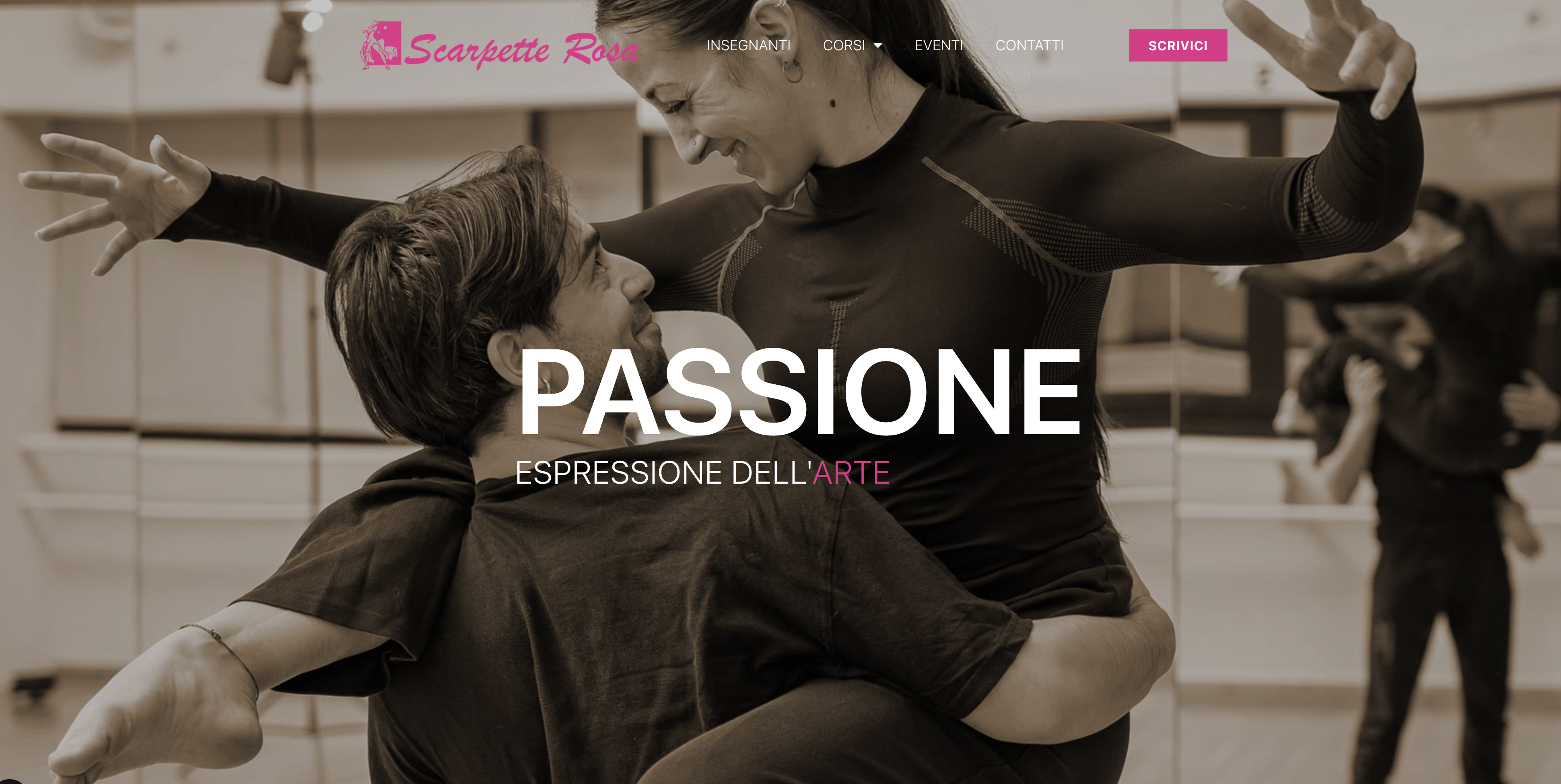 scuola di danza scarpette rosa